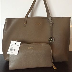 Furla daisy tote and wallet